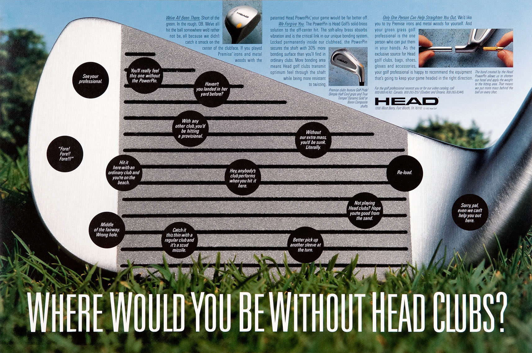 Head Golf Club Ad
